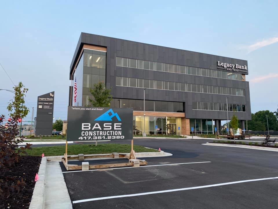 Base Construction & Management served as general contractor for the Legacy Bank project.